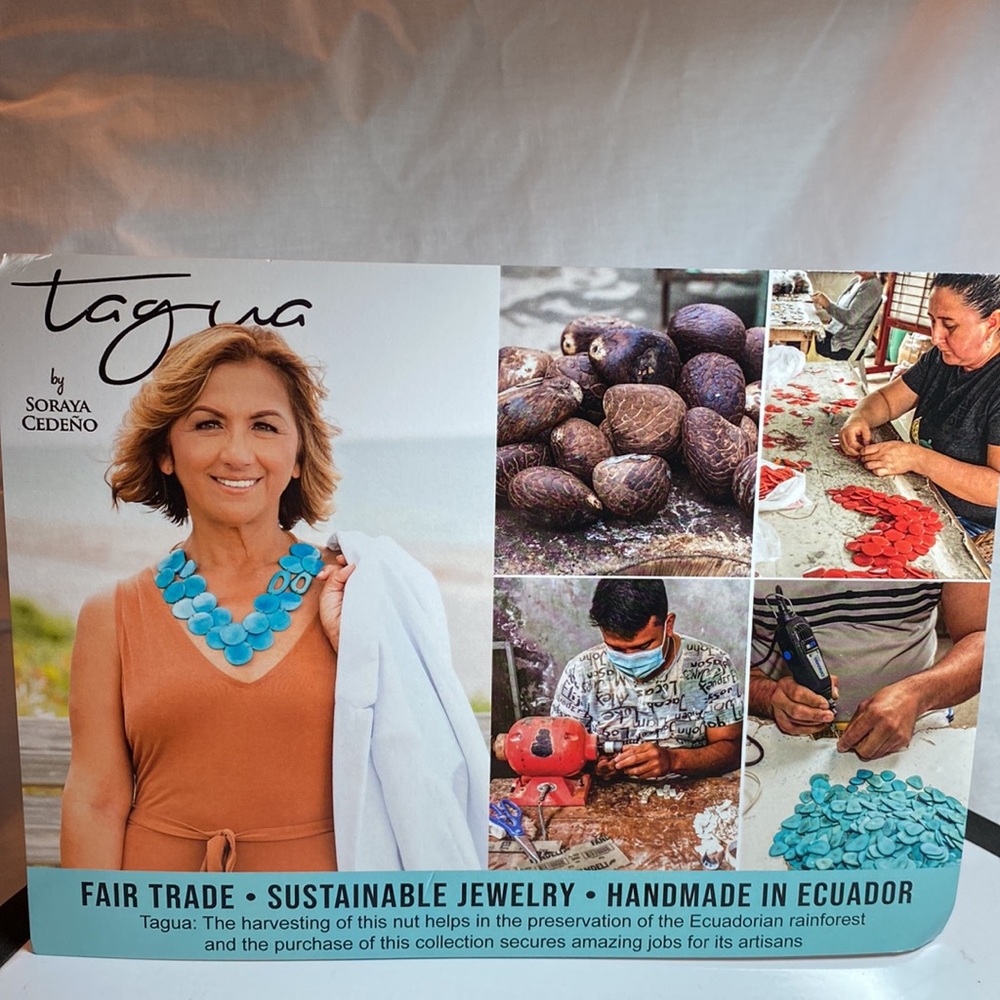 Tagua Fairtrade handmade earrings. - Picture 7 of 7